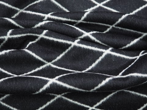 Angora dwustronna LV - Czarno-białe romby Angora dwustronna LV - Czarno-białe romby
