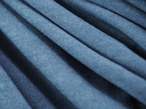 Dzianina jedwabna - Niebieski melanż Dzianina jedwabna - Niebieski melanż