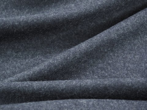 Dzianina wełniana - Ciemna szarość włos Dzianina wełniana - Ciemna szarość włos