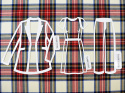 wełna w tartan Stewart Dress