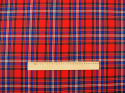 wełna tartan czerwony