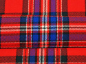 wełna tartan czerwony