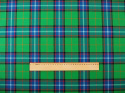 wełna tartan zielono-niebieski