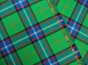 wełna tartan zielono-niebieski