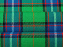 wełna tartan zielono-niebieski