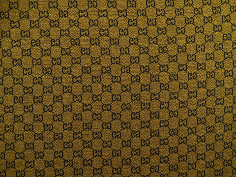 Żakard Gucci - Logotyp granat i musztarda Żakard Gucci - Logotyp granat i musztarda