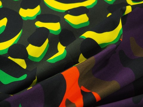 Bawełna Kenzo - Multikolor parka Bawełna Kenzo - Multikolor parka