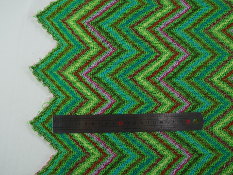 Bawełna Missoni - Fluorescencyjna zieleń zygzak (cieńsza) Bawełna Missoni - Fluorescencyjna zieleń zygzak (cieńsza)