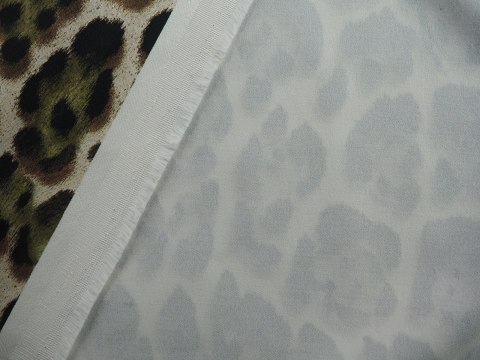 Bawełna Roberto Cavalli - Oliwkowo-brązowa panterka Bawełna Roberto Cavalli - Oliwkowo-brązowa panterka