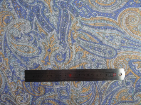Jedwab szyfon - Paisley z metaliczną nitką Jedwab szyfon - Paisley z metaliczną nitką