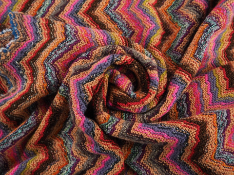 Wełna Missoni - Pomarańczowo-różowy zygzak Wełna Missoni - Pomarańczowo-różowy zygzak