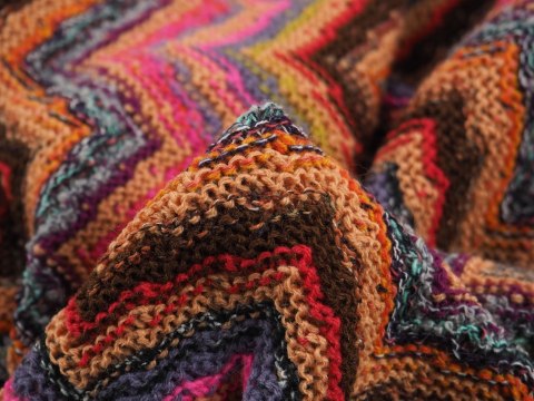 Wełna Missoni - Pomarańczowo-różowy zygzak Wełna Missoni - Pomarańczowo-różowy zygzak