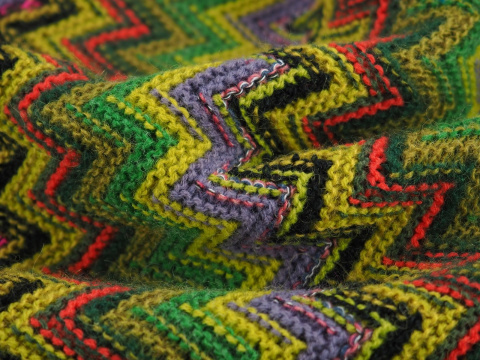 Wełna Missoni - Oliwkowo-żółty zygzak Wełna Missoni - Oliwkowo-żółty zygzak