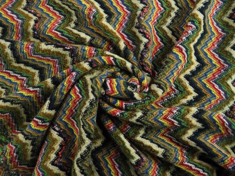 Wełna Missoni - Oliwkowo-żółty zygzak Wełna Missoni - Oliwkowo-żółty zygzak