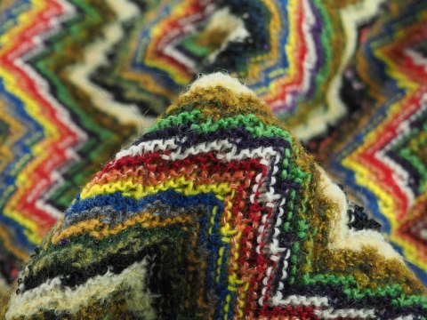 Wełna Missoni - Oliwkowo-żółty zygzak Wełna Missoni - Oliwkowo-żółty zygzak