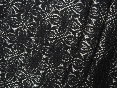 Wełna boucle - Dwustronna czerń biel Wełna boucle - Dwustronna czerń biel