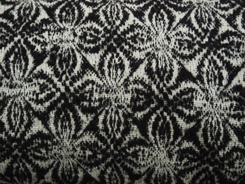 Wełna boucle - Dwustronna czerń biel Wełna boucle - Dwustronna czerń biel