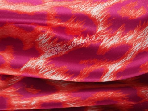 Poliester Roberto Cavalli - Różowe cętki Poliester Roberto Cavalli - Różowe cętki