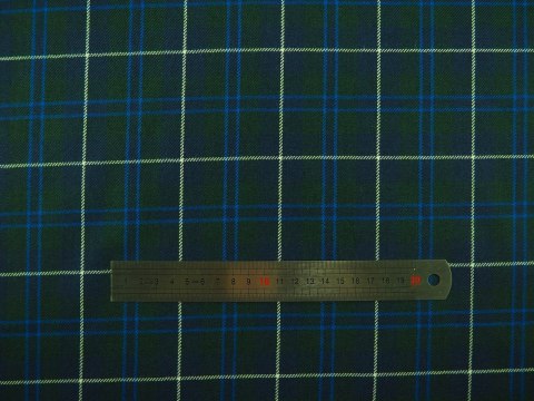 Wełna - Krata tartan granat i zieleń Wełna - Krata tartan granat i zieleń