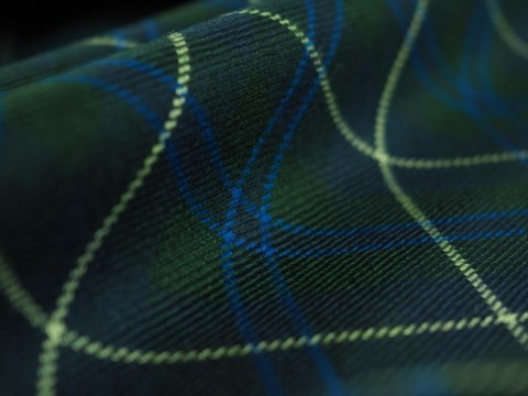 Wełna - Krata tartan granat i zieleń Wełna - Krata tartan granat i zieleń