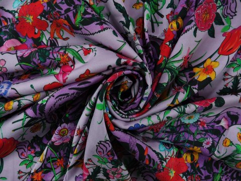 Jedwa elastyczny Gucci - Fioletowy tygrys Jedwa elastyczny Gucci - Fioletowy tygrys