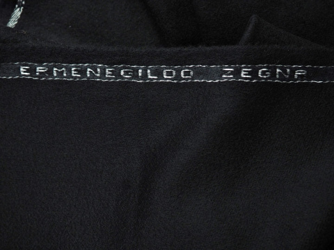 Wełna z kaszmirem Zegna - Czerń Wełna z kaszmirem Zegna - Czerń