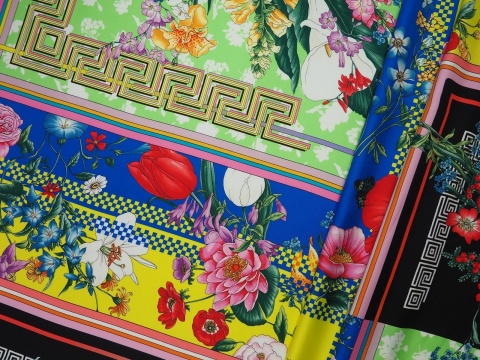 Jedwab sygnowany - Multikolor twill Jedwab sygnowany - Multikolor twill