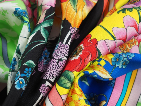 Jedwab sygnowany - Multikolor twill Jedwab sygnowany - Multikolor twill