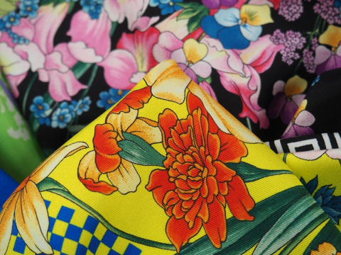 Jedwab sygnowany - Multikolor twill Jedwab sygnowany - Multikolor twill