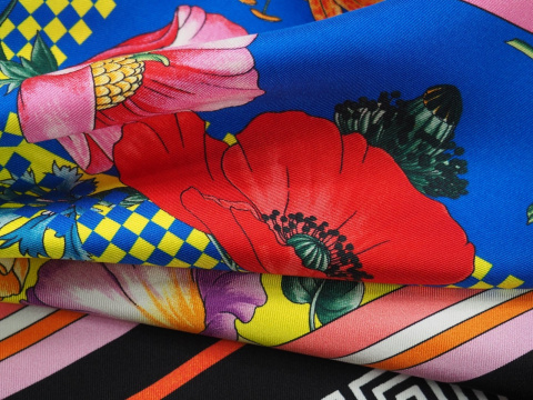 Jedwab sygnowany - Multikolor twill Jedwab sygnowany - Multikolor twill