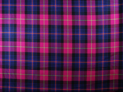 Wełna - Fioletowa krata tartan Wełna - Fioletowa krata tartan