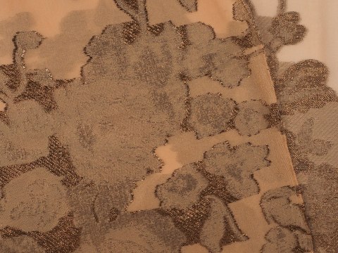 Jedwab lurex - Miedziane kwiaty Jedwab lurex - Miedziane kwiaty
