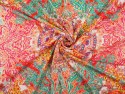 Wełna z wiskozą - Intensywnie kolorowe ornamenty Wełna z wiskozą - Intensywnie kolorowe ornamenty