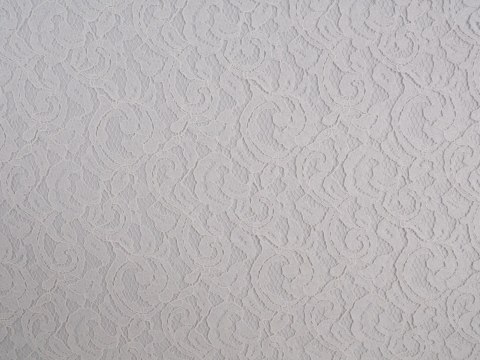 Koronka wiskozowa - Ornamenty śmietankowa biel Koronka wiskozowa - Ornamenty śmietankowa biel