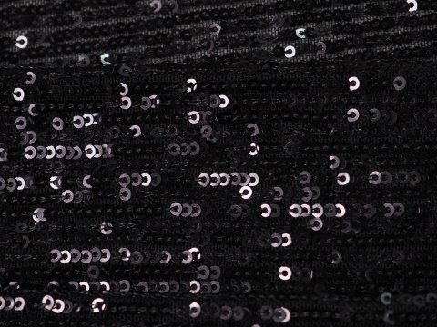 Cekiny na tiulu - Czarne Cekiny na tiulu - Czarne