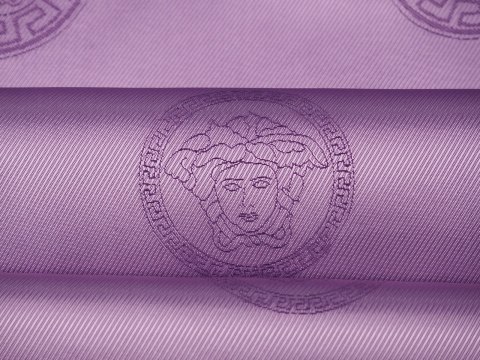 Podszewka sygnowana - Emblematy na wrzosie prążek Podszewka sygnowana - Emblematy na wrzosie prążek