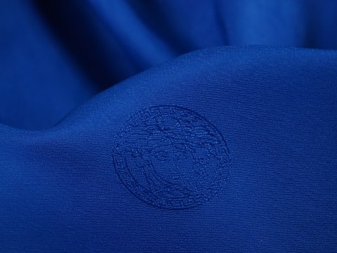Podszewka sygnowana - Emblematy na niebieskim Podszewka sygnowana - Emblematy na niebieskim