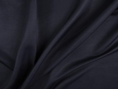 Bawełna z wiskozą - ryps - Prążkowany atrament - kupon 2.3 Bawełna z wiskozą - ryps - Prążkowany atrament - kupon 2.3