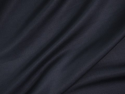 Bawełna z wiskozą - ryps - Prążkowany atrament - kupon 2.3 Bawełna z wiskozą - ryps - Prążkowany atrament - kupon 2.3