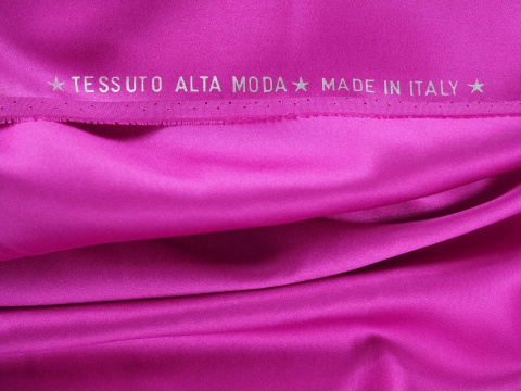 Jedwab elastyczny Alta Moda - Fuksja z fioletem Jedwab elastyczny Alta Moda - Fuksja z fioletem