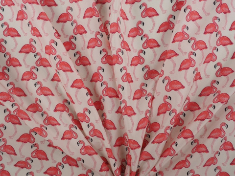 Jedwab - Flamingi Jedwab - Flamingi