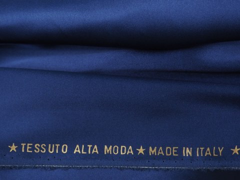 Jedwab elastyczny Alta Moda - Klasyczny granat Jedwab elastyczny Alta Moda - Klasyczny granat