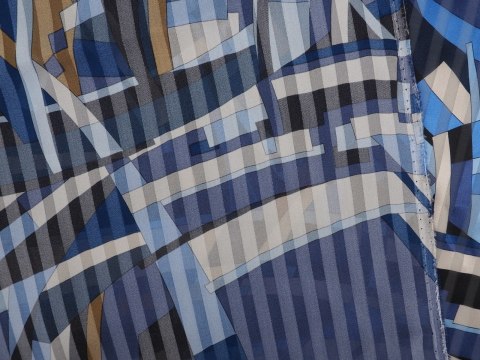 Jedwab sygnowany - Geometryczne wzory i paski Jedwab sygnowany - Geometryczne wzory i paski