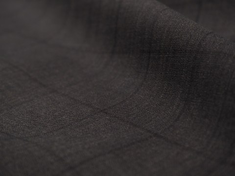 Wełna - Grafit w czarną kratę windowpane Wełna - Grafit w czarną kratę windowpane