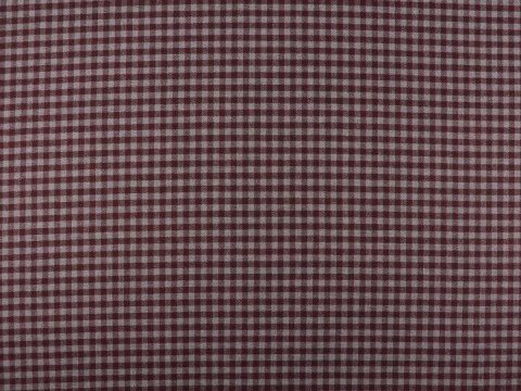 Wełna z bawełną - Kratka vichy bordo szarość Wełna z bawełną - Kratka vichy bordo szarość