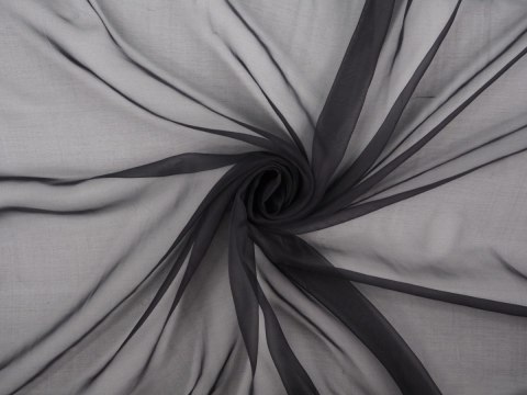 Jedwabna organza - Czerń Jedwabna organza - Czerń