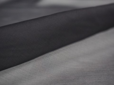 Jedwabna organza - Czerń Jedwabna organza - Czerń