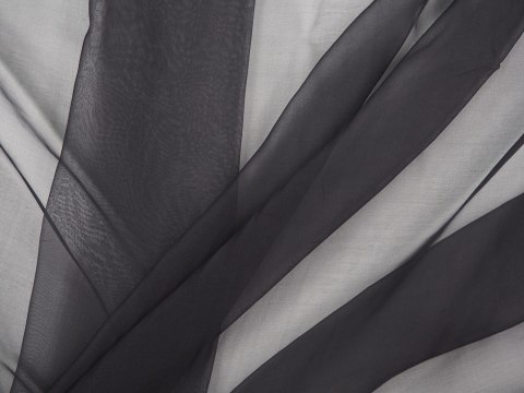 Jedwabna organza - Czerń Jedwabna organza - Czerń