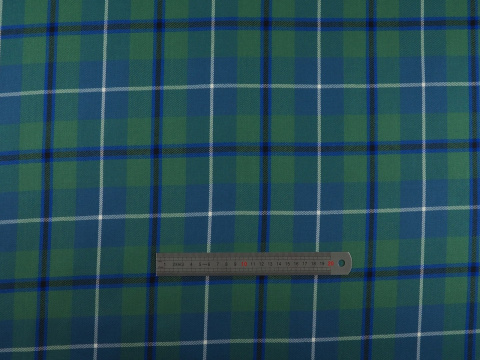 Wełna garsonkowa - Morska krata tartan Wełna garsonkowa - Morska krata tartan