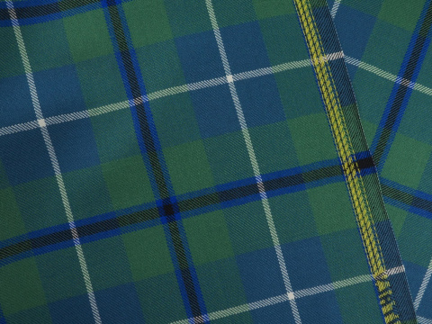 Wełna garsonkowa - Morska krata tartan Wełna garsonkowa - Morska krata tartan